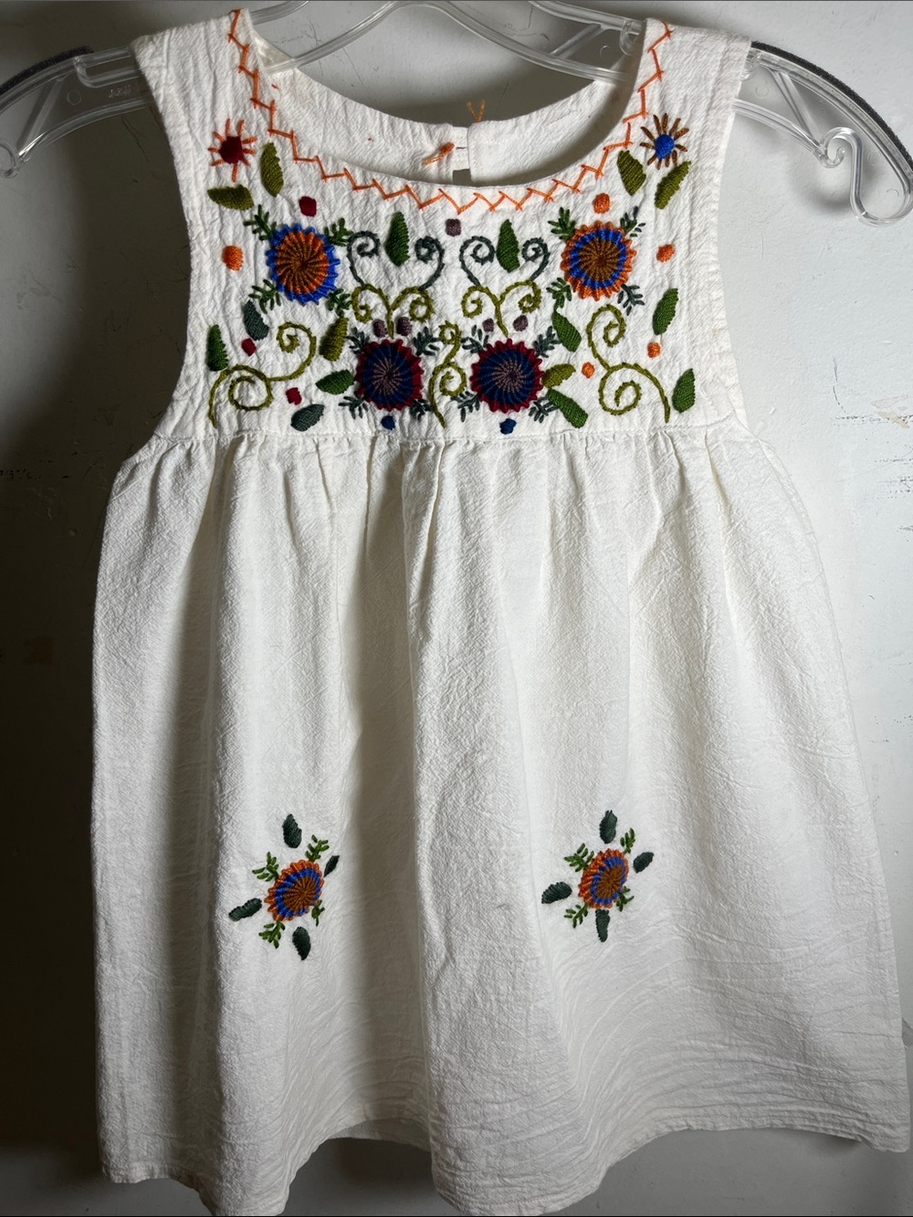 Vintage Embroidered Cotton Dress